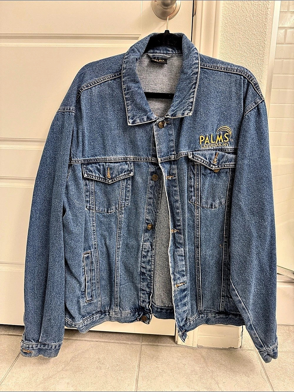 Palms Casino Resort Las Vegas Blue Vintage Denim Jacket